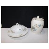 HEAT MASTER ENGLAND JAR AND LIMOGES COVERED DISH