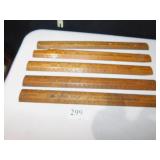 WOOD RULERS INCL.