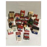 GROUP OF VINTAGE SPICE BOXES, SOME EMPTY,
