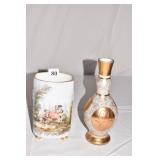 7" H HAND PAINTED FISHING MOTIF VICTORIAN TIME