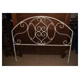 TWO IRON DECORATIVE GARDEN PIECES