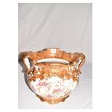 9.5" H X 14" WIDE HAND PAINTED PLANTER