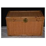 WICKER STORAGE CHEST 18" H X 29" W X 16" D