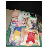 BOB MACKIE SCARF NEW, LOT OF VINTAGE HOSERY,