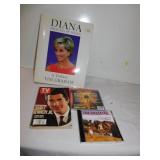 PRINCESS DIANA BOOK AND TV GUIDE REMEMBERING JFK,