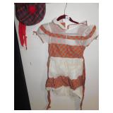 GIRLS VINTAGE DRESS W/ TAM HAT