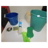 NEW EXTRA LONG BATHMAT, CAR CLEANING BUCKETS,