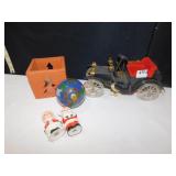 CAR FIGURE, ORNAMENT, CLAY T LIGHT