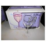 FLUTED  WINE GLASSES SET OF 12, GRAND NOBLESE