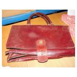 BORELLI BRIEFCASE, 2 HAT BOXES W/ LIDS LARGE ONE