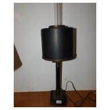 METAL W/ UNUSUAL THIN GLOBE 28" H LAMP