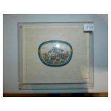 LUCITE FRAMED, PURSE/WALLET,