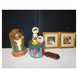 CHILD PRINTS, NODDERS W/ DAMAGE BACK OF HEADS,