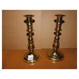 BALDWIN BRASS CANDLESTICKS 9" H