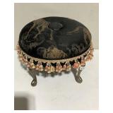 REPRODUCTION FOOTSTOOL W/ FRINGE