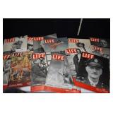 13 LIFE MAGAZINES FROM THE 1940S