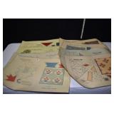 14 LAMINATED QUILT SQUARE PATTERNS