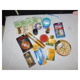 VINTAGE CRAFT SUPPLIES INCLUDING GLUE, RIBBON,