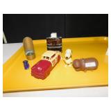 WIND UP SNOOPY, CAR AVON AND PIANO, BRASS