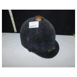 BLACK VELOUR RIDING HELMET, NO SIZE