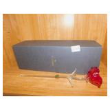 RED WATERFORD 15" ROSE W/ BOX
