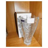 WATERFORD MARQUIS VASE IN BOX 10" H