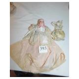 BISQUE HEAD/ PORCELAIN BODY 9" DOLL ARMAN MARCEL