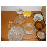 ASH TRAYS INCLUDING MARBLE, BRASS SHOE, ETC.