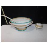 ENGLAND TUREEN NO LID HAIR RECEIVER FOOTED DISH