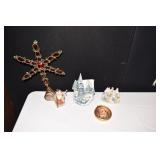 1996 HALLMARK WOMAN W/ CHILD, TOPPER, ETC.