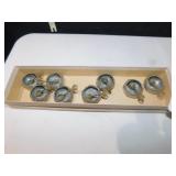 AECHANA FRANCE 8 SALTS W/ SPOONS