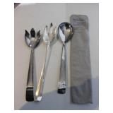 SILVER PLATE SERVING SPOONS
