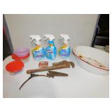 PIPE WRENCH, TILEX SHOWER, PORCELAIN PAN ETC.
