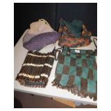 HORSE TAPESTRY PURSE, WOVEN, STICKS WITH SHELL