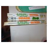 IRON CHROME PLATED SKEWERS WITH DECORATIVE END, 3