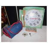 SPARK PLUGS UF-11Y, THERMOMETER, LUNCH TOTE, ETC.