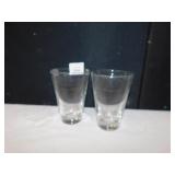18 LIBBEY CLEAR GLASS TUMBLERS
