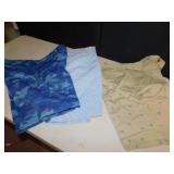 34 W - J CREW, POLO SHORTS 3 PAIRS