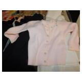 VINTAGE COTTON BABY DRESS, SWEATER ETC.