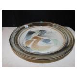 15" POTTERY BOWL, ARTIST SIGNED BASE