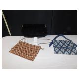 EVENING BAGS 1 BLACK VELVET, 2 HANDMADE