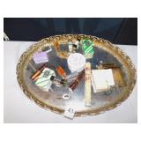 DRESSER TRAY W/ VERI OF BLANE CARVEN 2 SEALED BOX