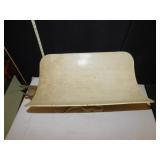 ANTIQUE SCALE, PAINTED WHITE, 27" W X 14" H,