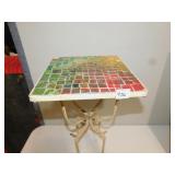 IRON BASE TILE TOP TABLE 18,5 H