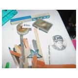 PORCELAIN TOP HAND PAINTED TRINKET BOX W/ MIRROR