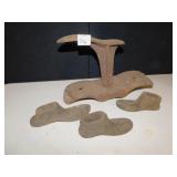GROUP CAST IRON COBBLER SHOE LASTS