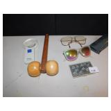 SUNGLASSES, PRESCRIPTION GLASSES, MASSAGER,