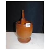 WOODEN MORTAR/PESTEL