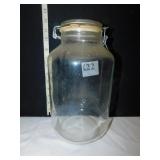 GLASS JAR WITH RUBBER SEAL, PER ALIMENTI ONLY