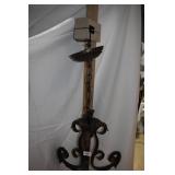 IRON MODERN CHANDELIER 25" PLUS CHAIN W/ 3 BULBS